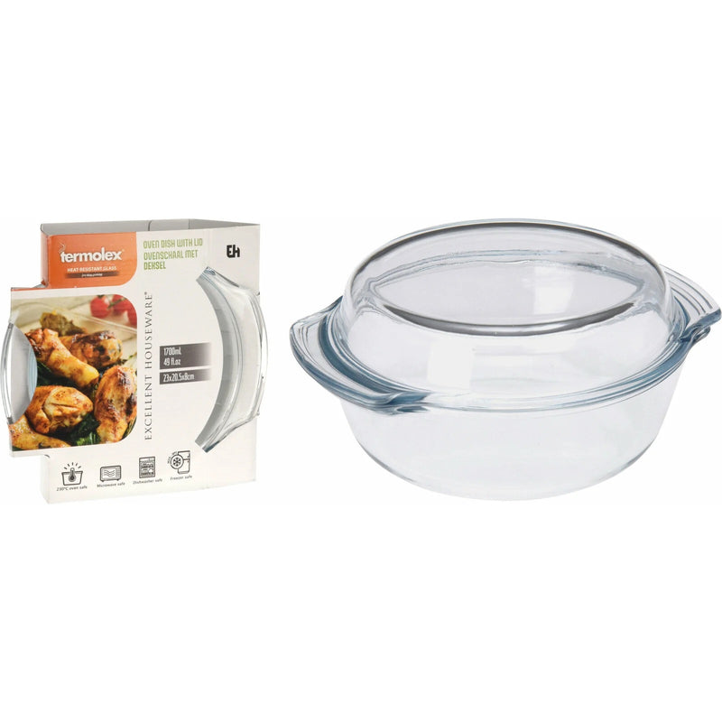 Vas termorezistent cu capac 1700ml