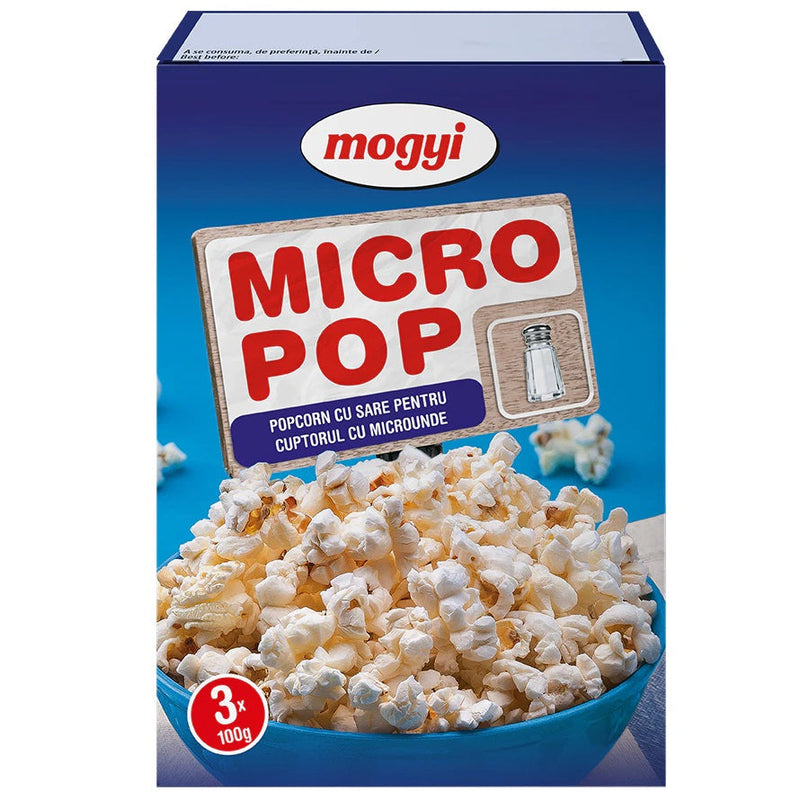 Mogyi Popcorn pentru microunde cu sare 3x100g