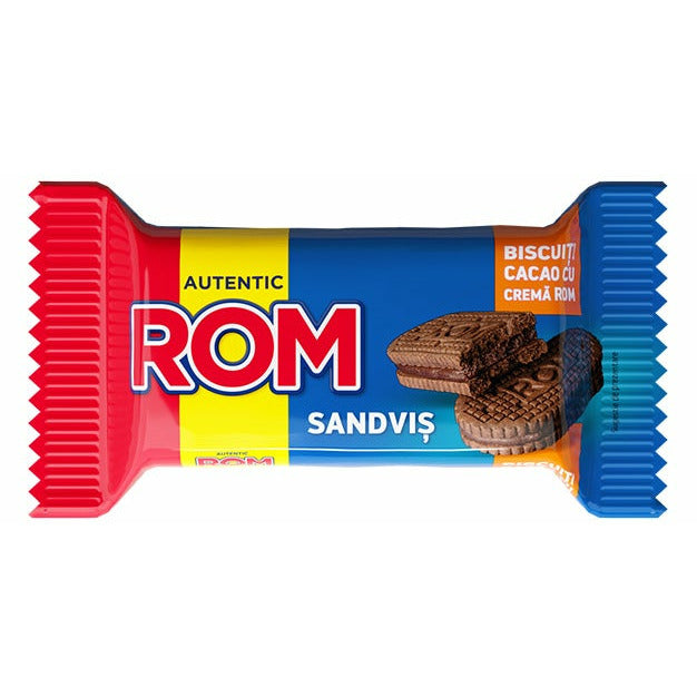 Rom Sandvis biscuiti de cacao cu crema de rom 36g