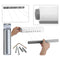 Uscator de rufe extensibil si retractabil 14m