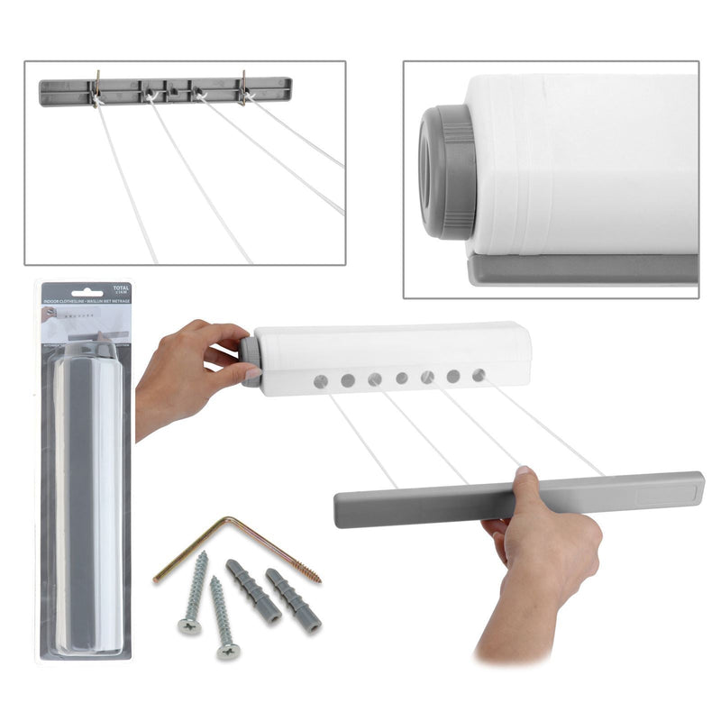 Uscator de rufe extensibil si retractabil 14m