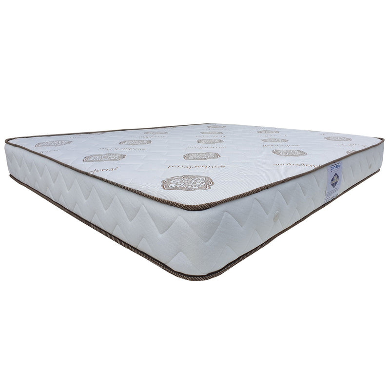 Saltea Ultra Super Ortopedica cu arcuri, 160x190 cm, grosime 22 cm, alb/maro