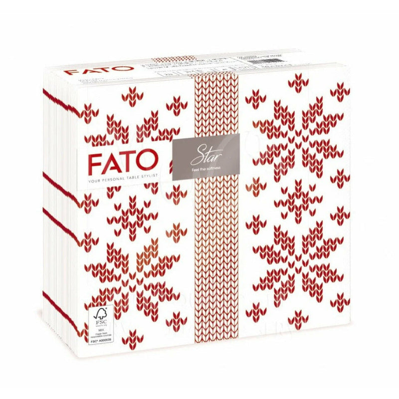 Fato Servetele de masa Tricot Rosu, 38x38 cm