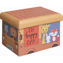 Taburet pliabil pentru copii cu spatiu de depozitare Happy