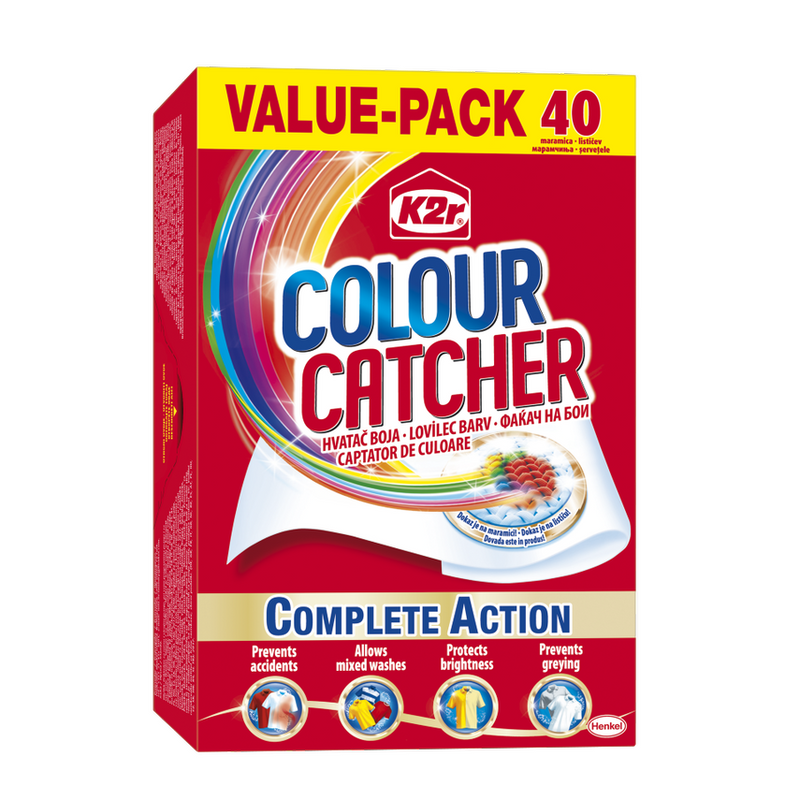 Aditiv pentru spalare K2r Colour Catcher, 40 spalari