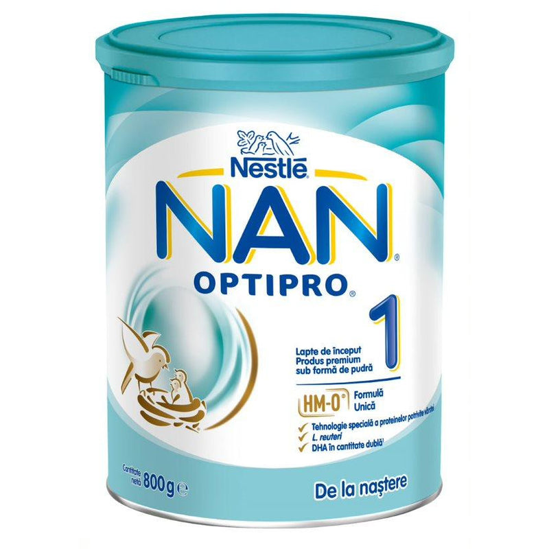 Lapte praf Nestle NAN 1 Optipro, 800 g, 0-6 luni