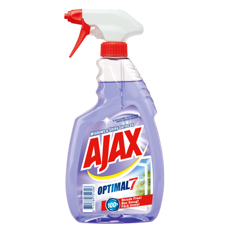 Spray geam Ajax Optimal7 Windows and Shiny Surfaces 500ml