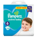 Pampers Active Baby Pannolini 6 Giant Pack 56 pz