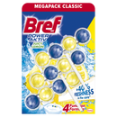 Odorizant toaleta Bref Power Aktiv Lemon, 3x50 g