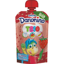 Днонино Трио органски јогурт са јагодама 90г