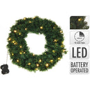 Decoratiune de Craciun model coronita cu led-uri, 50 cm