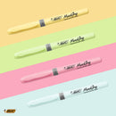 Evidentiator BIC Highlighter Grip Pastel, varf tesit, diverse culori pastel, 4 bucati