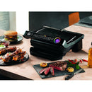 Gratar electric Tefal OptiGrill+ GC712834, 2000 W, 6 programe automate, Negru