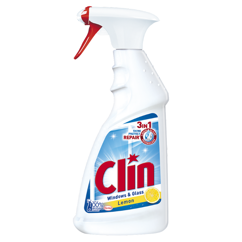 Solutie de curatare geamuri Clin Lemon Pulverizator, 500ml