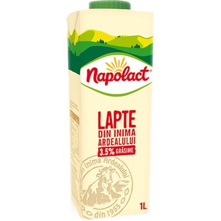 Napolact lapte din inima Ardealului 3.5% grasime 1l
