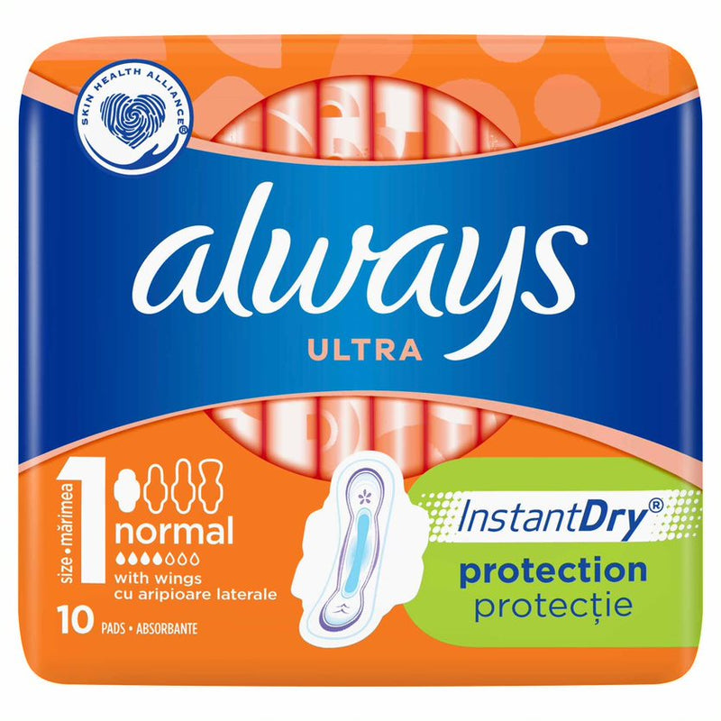 Always Ultra Normal Plus, marimea 1, 10 bucati