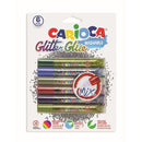 Lipici cu sclipici MIX Carioca 6x10,5 ml