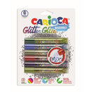 Glue with glitter MIX Carioca 6x10,5 ml