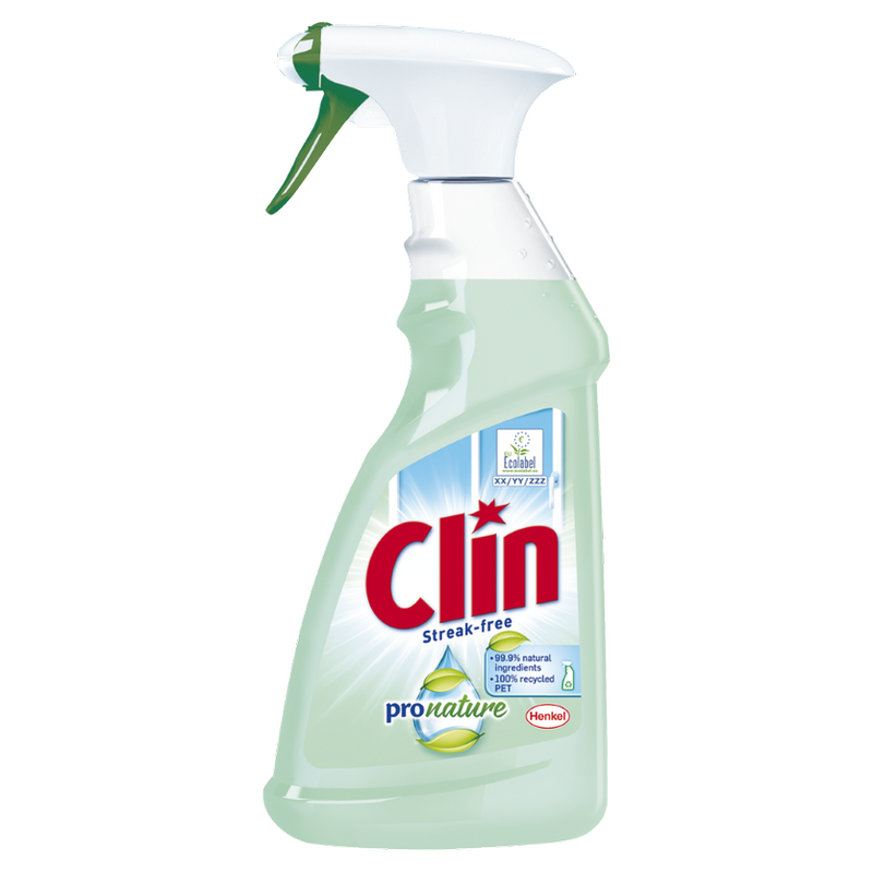 Solutie de curatare geamuri Clin Pro Nature Pulverizator, 500ml
