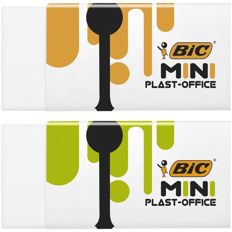 Radiera BIC Mini Plast Office, 2 bucati