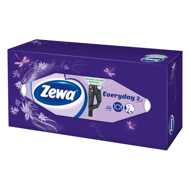 Servetele faciale Zewa Everyday, 2 straturi, 100 bucati