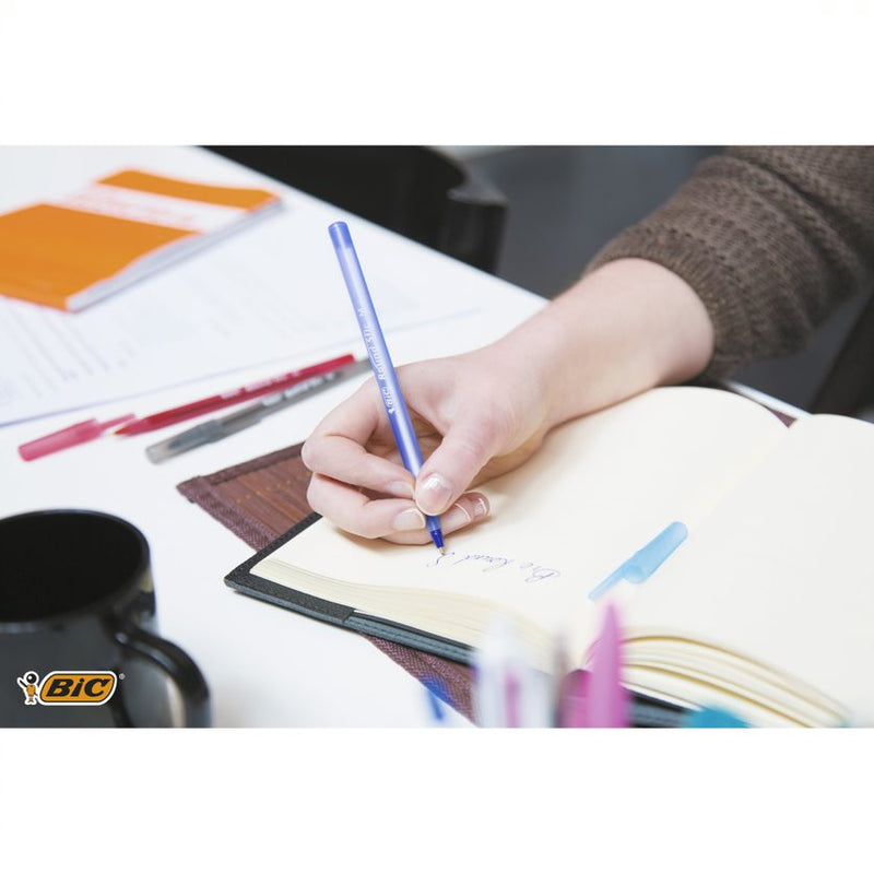 Pix BIC Round Stic Classic, 1.0 mm, diverse culori, 6 bucati