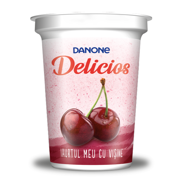 Danone delicios iaurt cu visine 2% grasime 400g