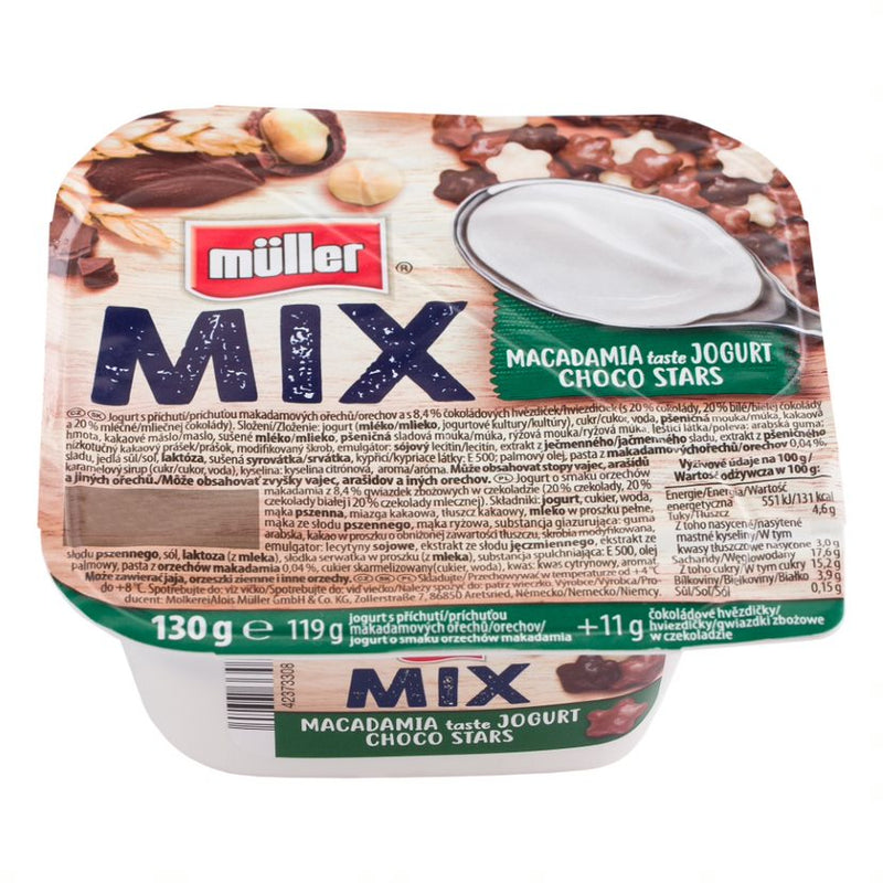 Muller Mix iaurt cu stelute de ciocolata 130g