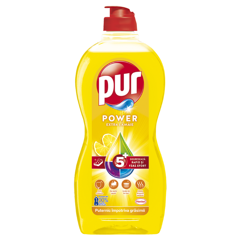 Detergent de vase Pur Power Lemon 450ml