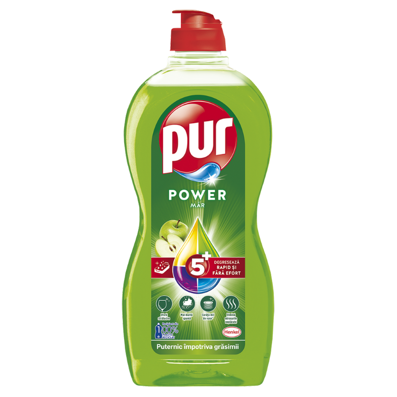 Detergent de vase Pur Power Apple 450ml