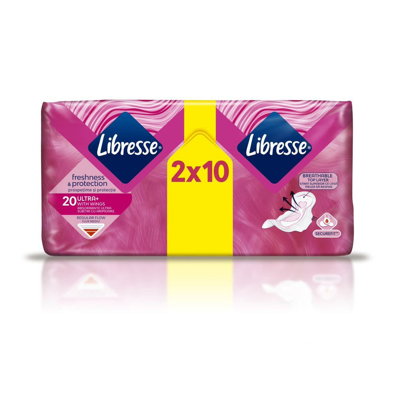 Libresse Fresh Protect Normal Duo, Absorbante periodice 20 bucati