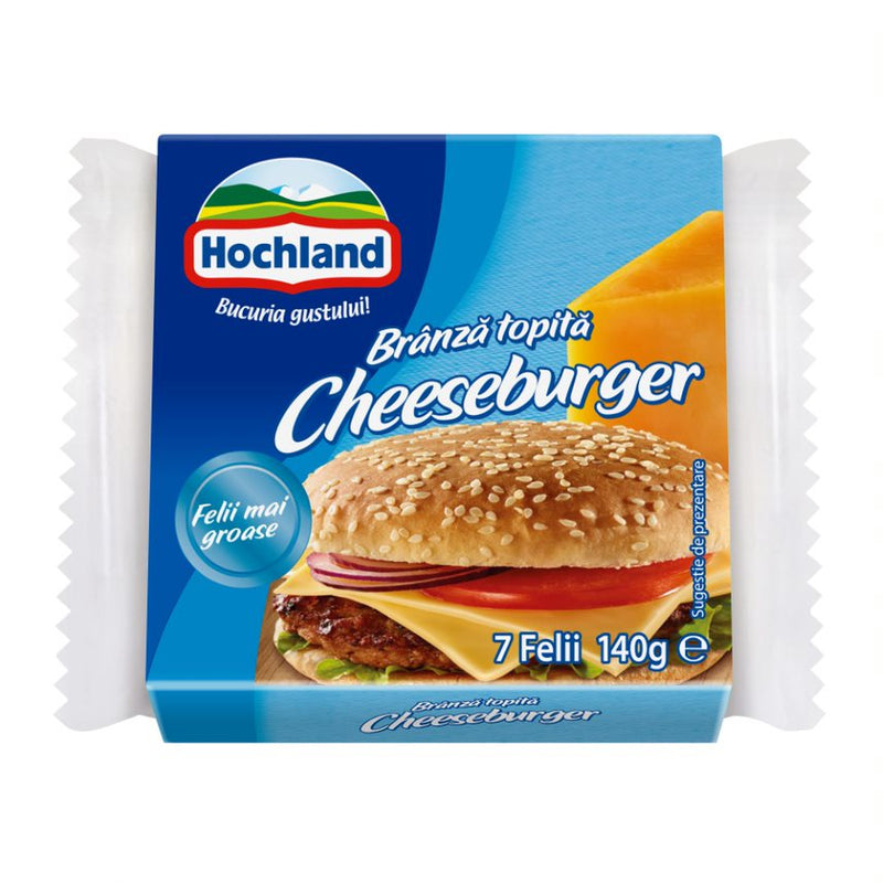 Hochland felii de Branza topita pentru cheeseburger 140g