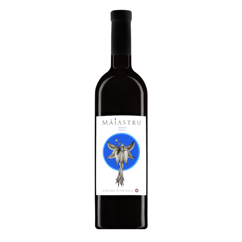 Maiastru Merlot vin rosu sec 0.75L