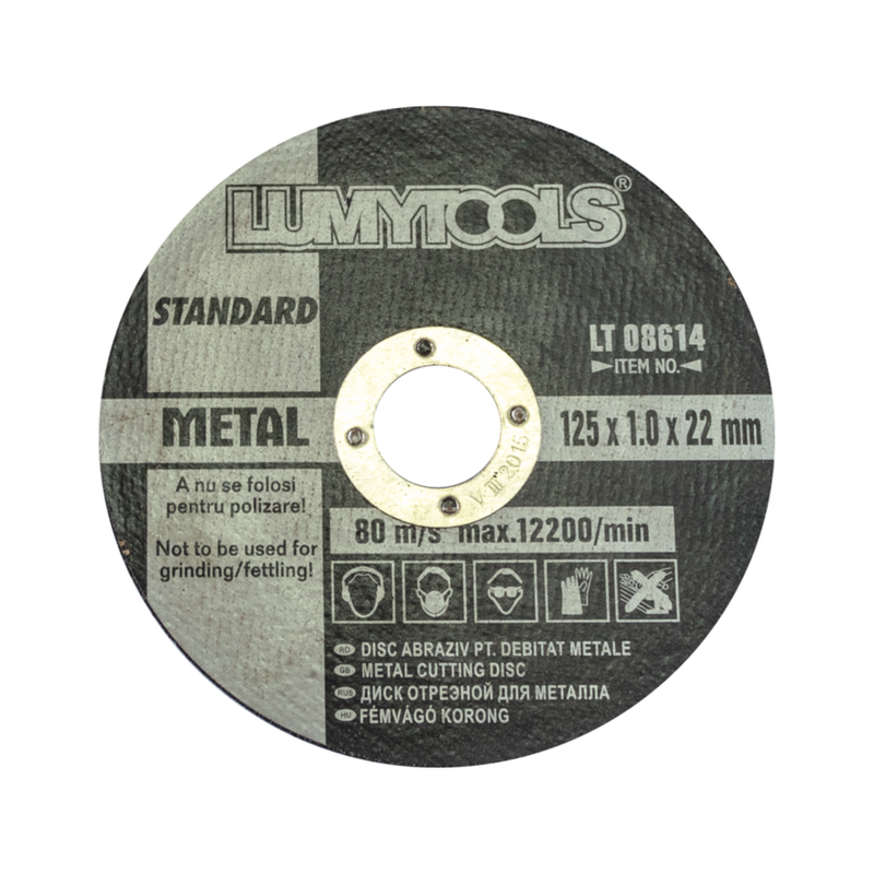 Lumy Tools disc abraziv pentru debitat metale, 115x1x22 mm