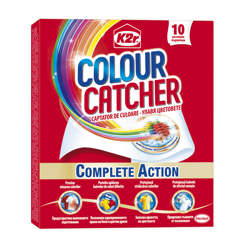 Aditiv pentru spalare K2r Colour Catcher, 10 Spalari