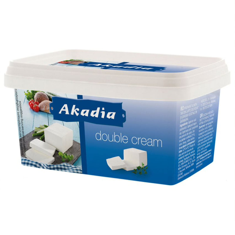 Akadia double cream specialitate cremoasa din lapte si grasimi vegetale in saramura 400g